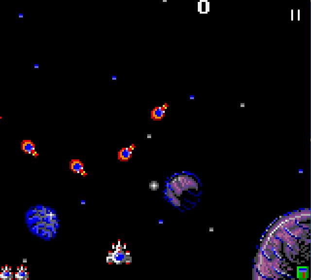 Galaga 91 - Game Gear game screenshot (1991) by Namco
